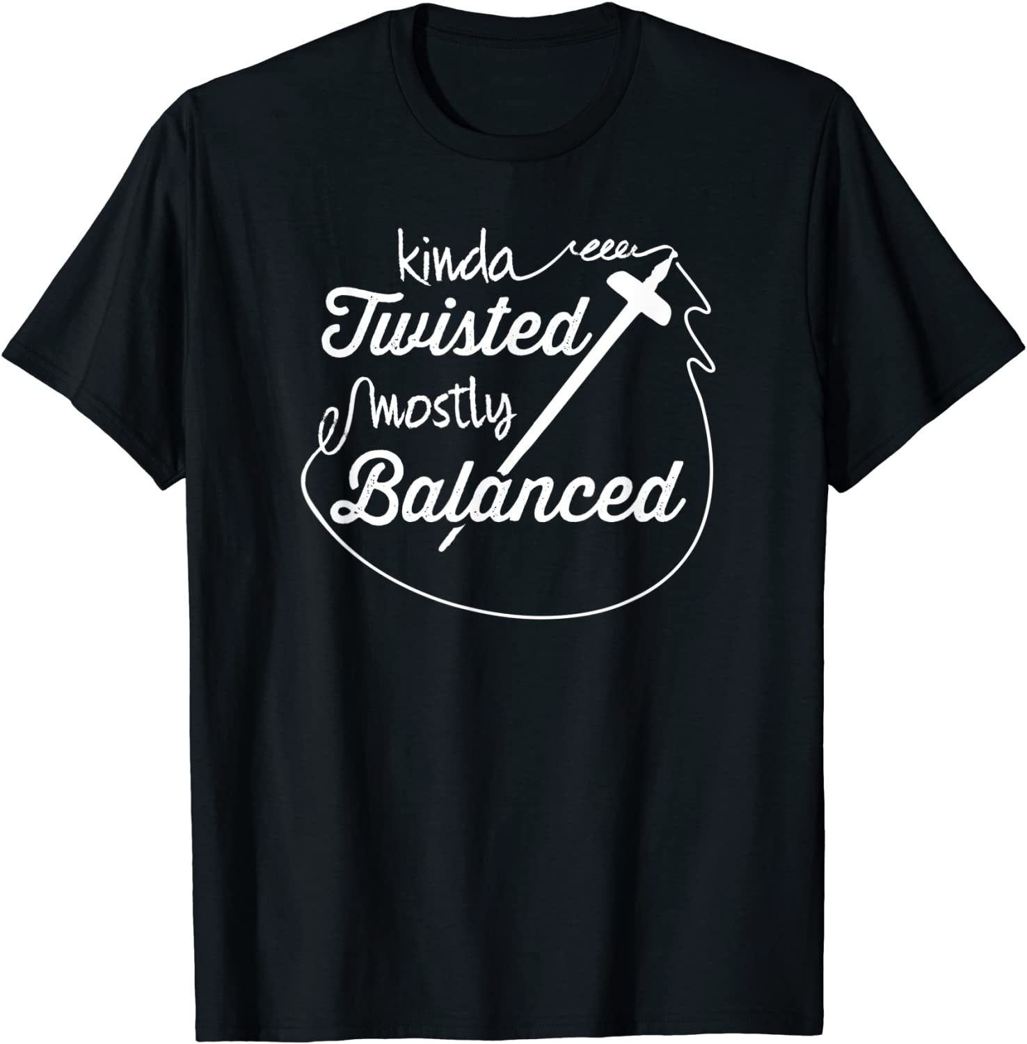 Kinda Twisted Mostly Balanced Drop Spindle Spinner Classic Shirt