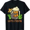 Let's Fiesta Sloth Beer Drinking Cinco De Mayo Mexican Party 2022 Shirt
