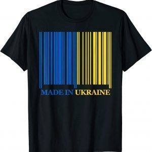 Made In Ukraine I Stand With Ukraine Ukrainian Flag Freedom Peace Ukraine T-Shirt