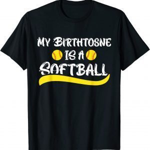 My Birthstone Is A Softball Softball Pitcher Catcher Tee Shirt