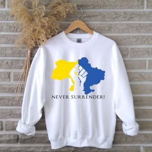 Never Surrender Support Ukraine Ukraine Flag Free Ukraine Shirt