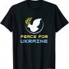 Anti Putin Peace for Ukraine Dove Stop War T-Shirt