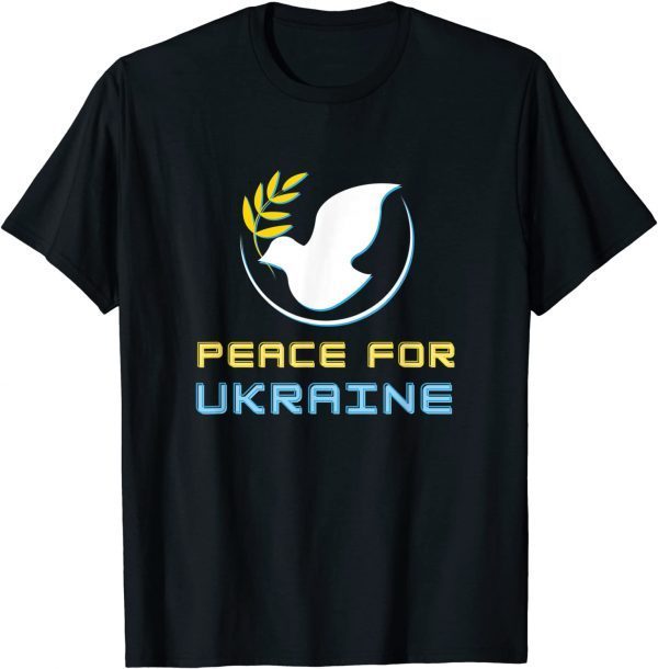 Anti Putin Peace for Ukraine Dove Stop War T-Shirt