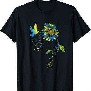 Peace in Ukraine Dove. Stand with Ukraine. Sunflower Ukraine Love Ukraine T-Shirt