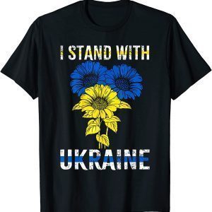Peace in Ukraine Sunflower Ukrainian Flag Free Ukraine Shirt