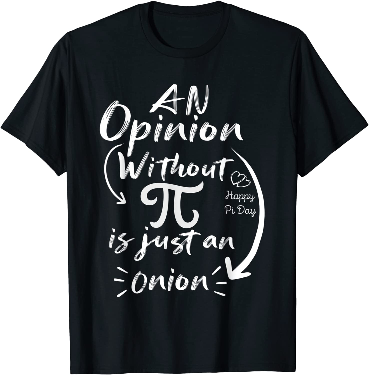 Pi day Math Joke An Opinion without Pi is just an onion 2022 Shirt ...