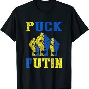 Puck Futin Meme We Stand With Ukraine Ukrainian Support Love Ukraine T-Shirt