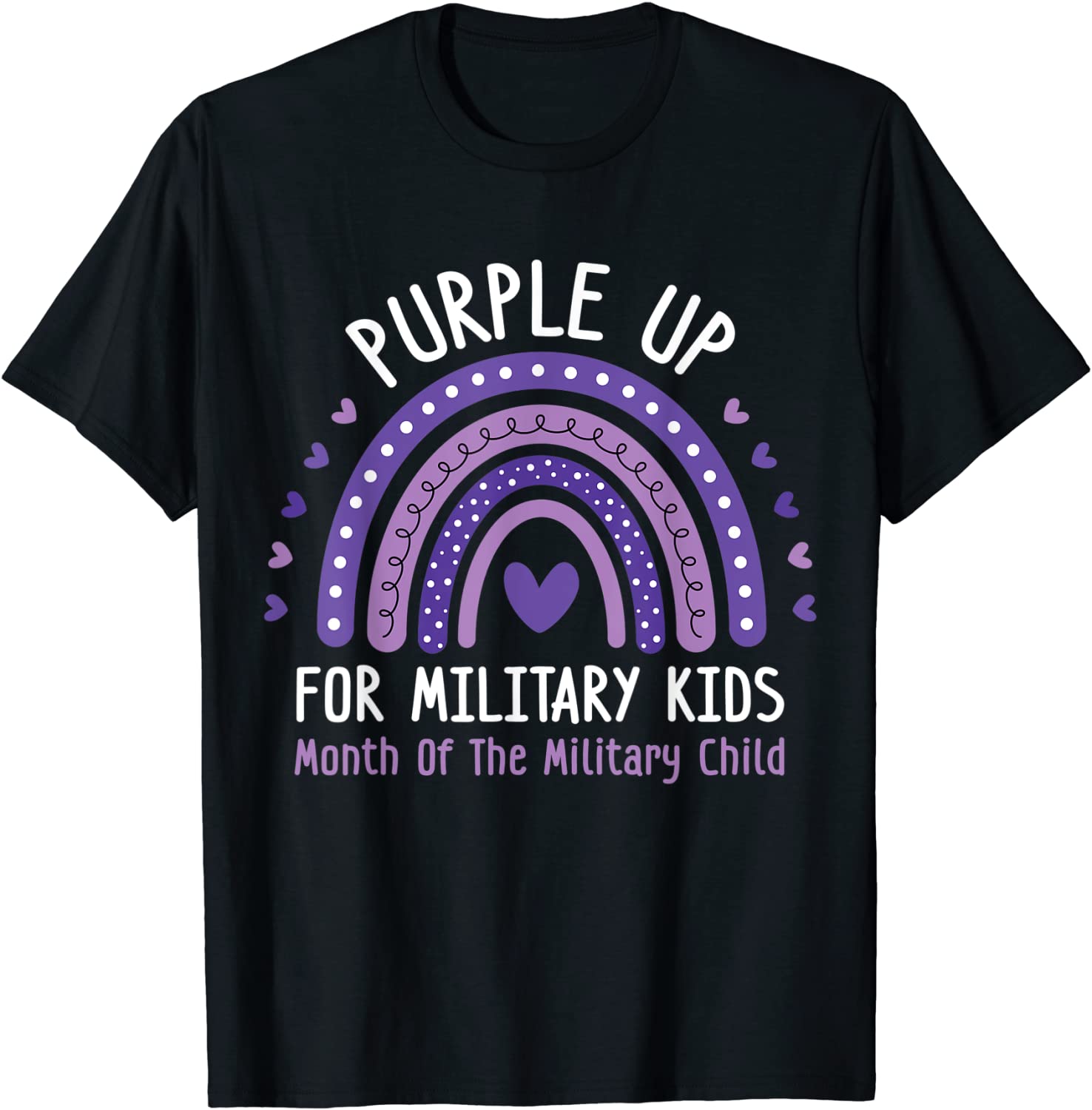 Purple Up For Military Kids Month of the Military Child 2022 T-Shirt