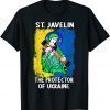 Saint Javelin Protector of Ukraine Support Ukraine Flag Peace Ukraine T-Shirt