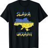 Slava Ukraini Flag, Ukrainian Support Lover Love Ukraine Shirt