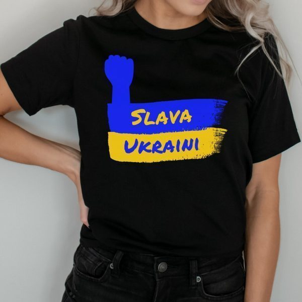 Stop Putin Slava Ukraini Support for the Ukraine people T-Shirt