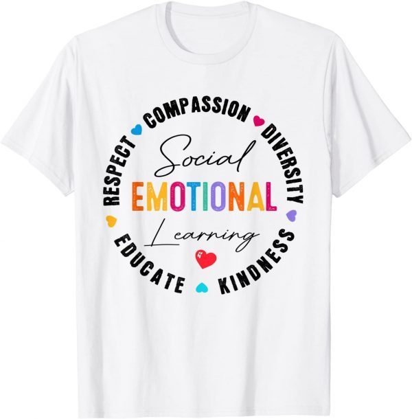 Social Emotional Learning Heart Counselor Teacher SEL Day Classic Shirt