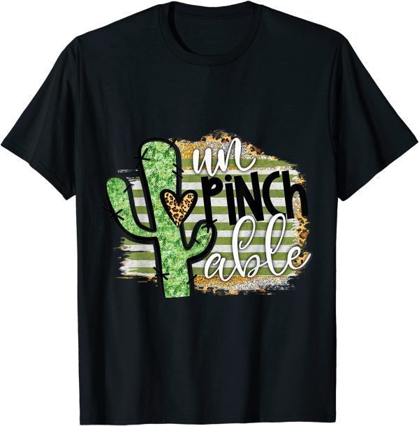 St Patricks Day Cactus Leopard Heart Unpinchable 2022 Classic Shirt