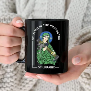 Stop War St. Javelin The Protector Of Ukraine Coffee Mug