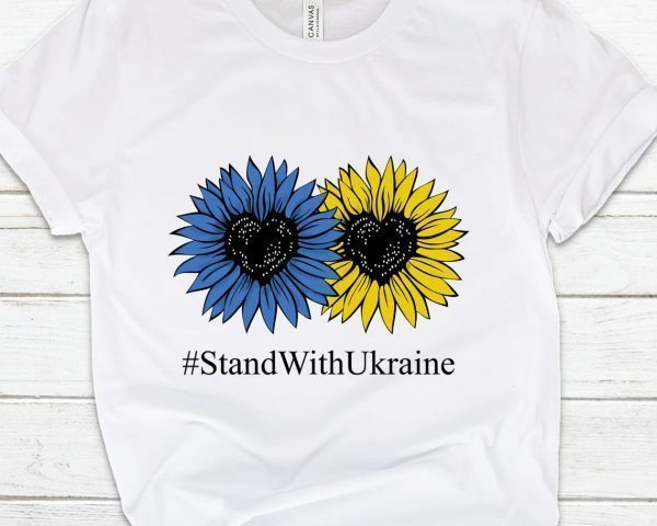 Stand with Ukraine Sunflower Love Ukraine T-Shirt