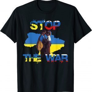 Stop The War Ukraine Ukrainian Flag Freedom Peace Pray Ukraine T-Shirt