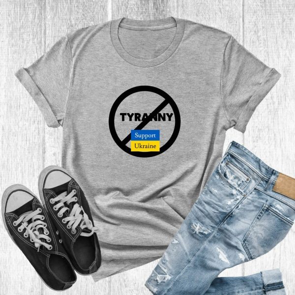 Stop Putin Stop Tyranny Support Ukraine Women's Shirt