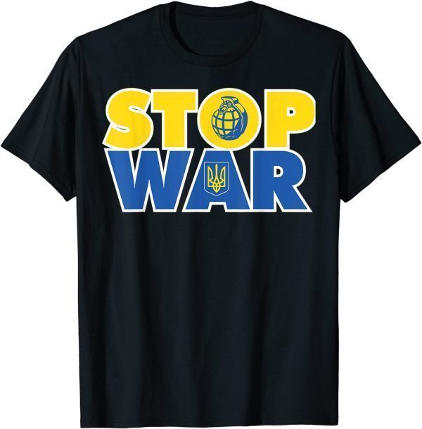 Stop War Support Ukrainians, Ukraine Flag Save Ukraine Shirt