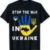 Stop the war in Ukraine Support Ukrainians Flag Ukraine Save Ukraine T-Shirt