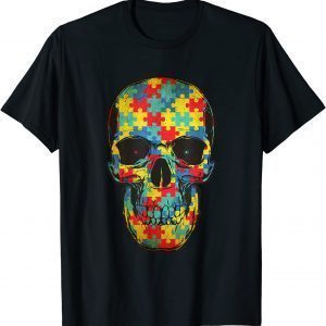 Sugar Skull Autism Awareness Mom Dad Kids Autism Classic Shirt