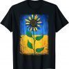 Sunflower Ukraine Flag vintage shirt I Stand With Ukraine Love Ukraine T-Shirt