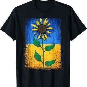 Sunflower Ukraine Flag vintage shirt I Stand With Ukraine Love Ukraine T-Shirt