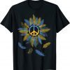 Stop Putin Sunflower Ukraine Ukrainian Flag Ukraine Flag Pride Vintage T-Shirt
