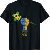 Sunflower Ukrainian Flag I Stand With Ukraine Peace Ukraine Free Ukraine T-Shirt