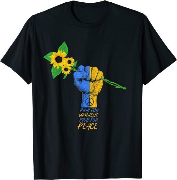 Sunflower Ukrainian Flag I Stand With Ukraine Peace Ukraine Free Ukraine T-Shirt