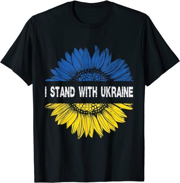 Sunflower Ukrainian Lover I Stand With Ukraine Free Ukraine Shirt