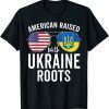 Sunglasses with Ukraine Roots USA Ukrainian Flag Support Ukraine T-Shirt