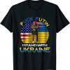 Support I Stand With Ukraine Big-foot Puck Futin Peace Ukraine T-Shirt
