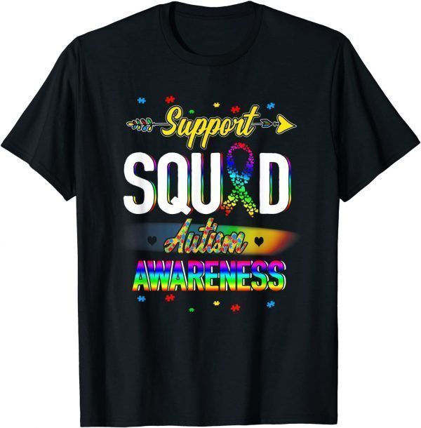 Support Squad Autism Awareness Puzzle Piece 2022 Shirt