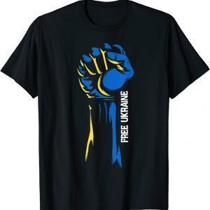 Support Ukraine I Stand With Ukraine Flag Fight Free Ukraine Love Ukraine T-Shirt