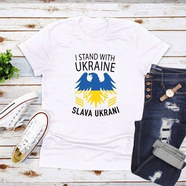 Support Ukraine I Stand With Ukraine Slava Ukrani Ukraine Flag Shirt