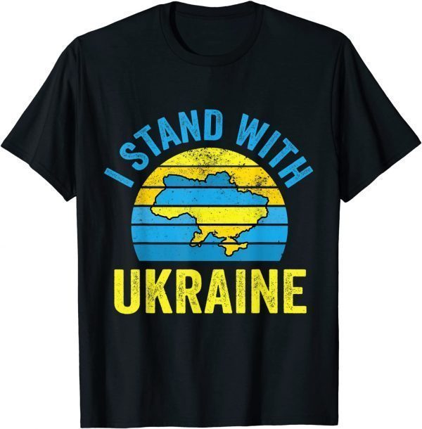 Support Ukraine I Stand with Support Ukraine Love Ukraine T-Shirt