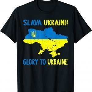 Support Ukraine Slava Ukraini Glory for Ukraine Ukrainian Save Ukraine T-Shirt