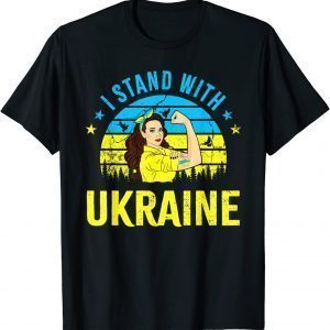 Support Ukraine Strong Women Girls I Stand With Ukraine Save Ukraine Shirt