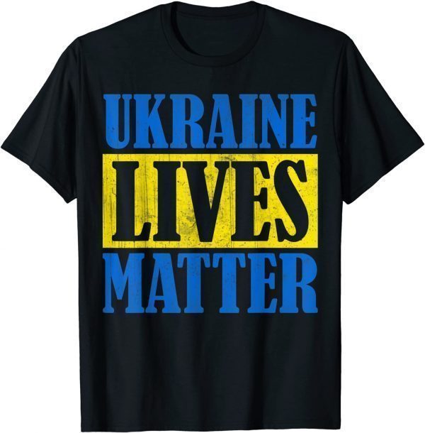 Support Ukraine, Ukraine Lives Matter Vintage Love Ukraine T-Shirt