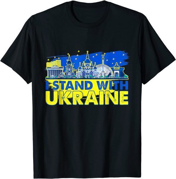 Support Ukrainians Stand With Ukraine Ukrainian Landmark Peace Ukraine Shirt