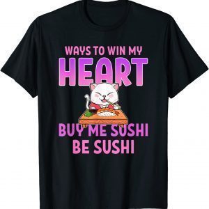 Sushi Cat Anime Merch Manga Cosplay Japanese Food Cats 2022 Shirt