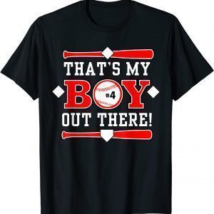 That's My Boy Out There Baseball Mom Dad Favorite Player 2022 Shirt