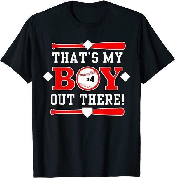 That's My Boy Out There Baseball Mom Dad Favorite Player 2022 Shirt