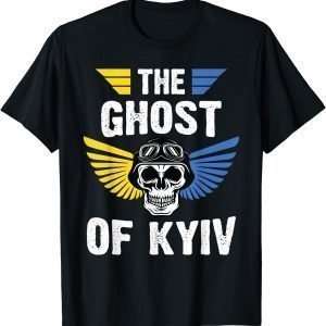 The Ghost of Kyiv Pilot Stand With Ukraine Flag Hero Of Kiev Love Ukraine Shirt