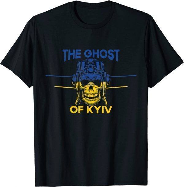 The Ghost of Kyiv, Stand With Ukraine flag Support Ukraine Love Ukraine T-Shirt