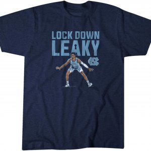 UNC Basketball Lock Down Leaky Black 2022 Shirt