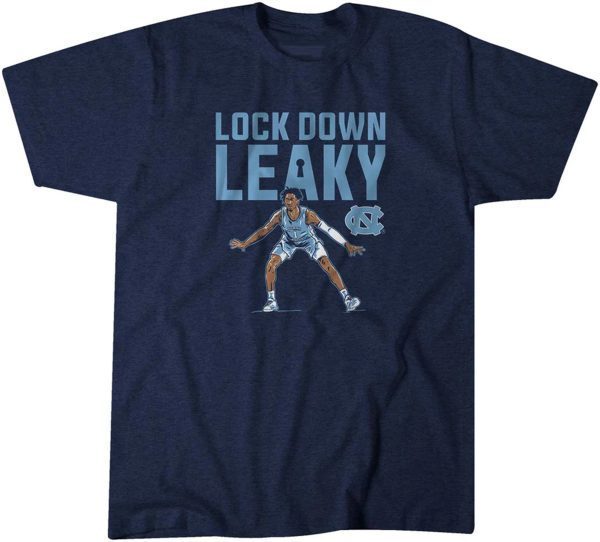UNC Basketball Lock Down Leaky Black 2022 Shirt