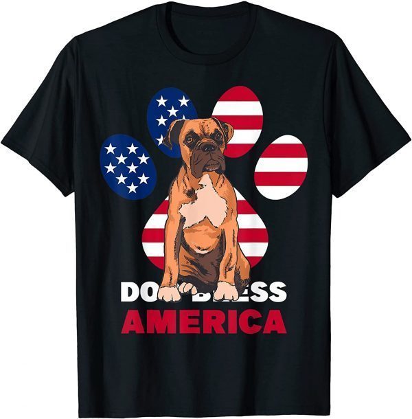 USA 4th of july Patriotic Dog American Boxer 2022 T-ShirtUSA 4th of july Patriotic Dog American Boxer 2022 T-Shirt