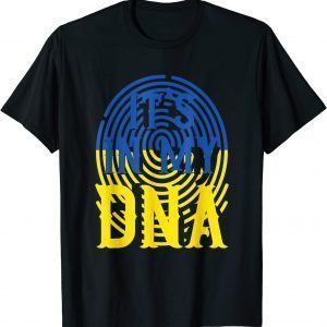 Ukraine Flag Biometrics It's In My DNA Ukraine Ukrainian Flag T-Shirt