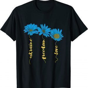 Ukraine Flag Sunflower Freedom Love Free Ukraine T-Shirt